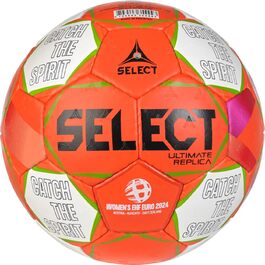 Гандбольний м'яч Select Replica EHF Euro Women V24, розмір 1, помаранчево-білий