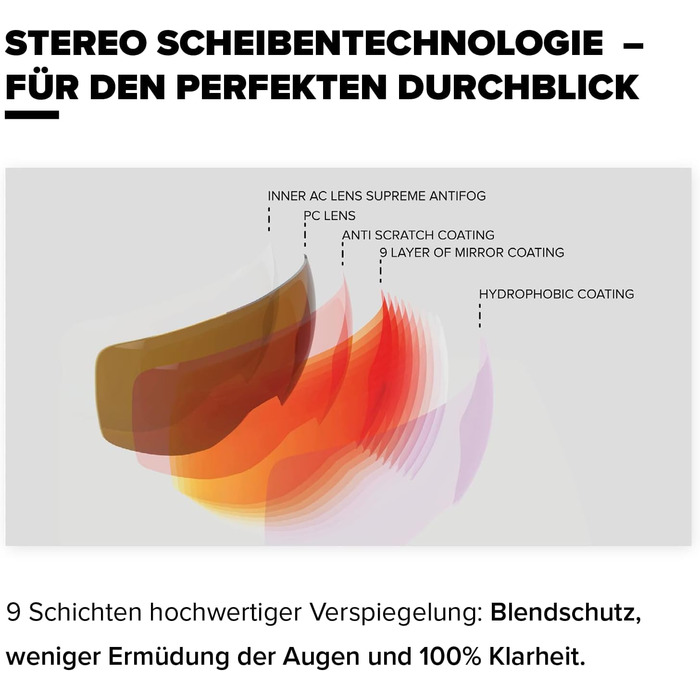 Лижний шолом ATOMIC Savor Visor Stereo з візором, червоний, максимальна амортизація, система вентиляції Aircon, дзеркальне покриття для чіткого огляду