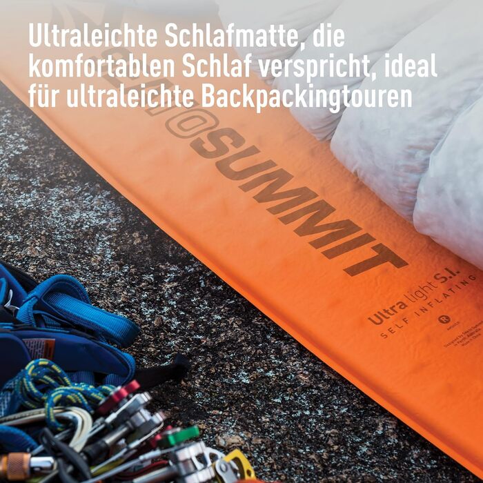 Килимок туристичний Sea to Summit Ultralight Self Inflating Delta Core-V, помаранчевий, великий