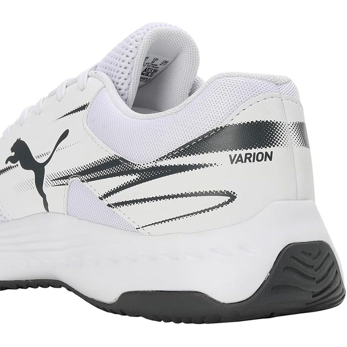 Кросівки для залу PUMA Unisex Varion II Indoor Court Shoe, білі з сірим (Puma White Shadow Gray), розмір 42 EU