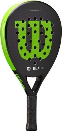 Дитяча падель-ракетка Wilson Blade Junior v2, скловолокно, 300 г, 439 см², чорна/неонова зелена