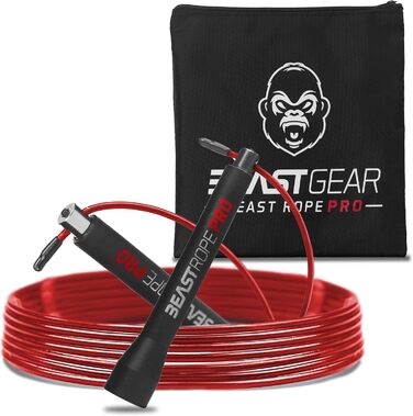 Стрибкове канат Beast Gear 'Profi' для дорослих - ідеальний для фітнесу, кардіо, боксу, MMA та тренувань на витривалість (Indoor/Outdoor)