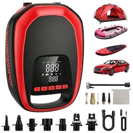 Електричний насос для SUP-борда 20 PSI, 12V автомобільний компресор з автостопом та LCD-дисплеєм для падлборда, каяка та шин