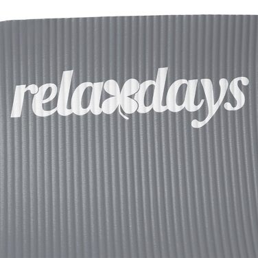 Килимок для йоги Relaxdays 2 шт., 1 см, з ременем, для пілатесу, фітнесу, ортопедичний, 60x180 см, сірий