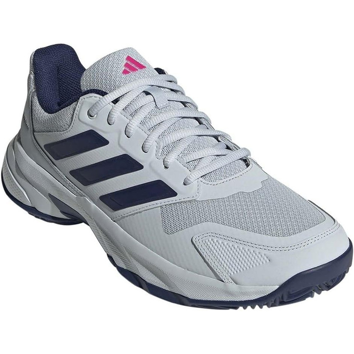 Тенісні кросівки adidas CourtJam Control 3 Clay для ґрунту, Halo Blue/Dark Blue/Team Shock pink, 46 2/3 EU