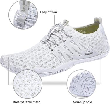 Водні черевики Raqua Composite Mesh для чоловіків та жінок, білі, 37 EU Wz114