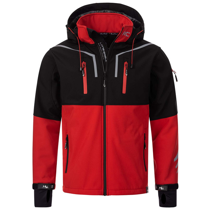 Чоловіча куртка-софтшелл Rock Creek Outdoor H-222 L, чорна