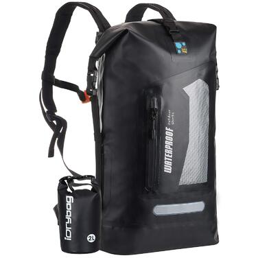 Водонепроникний рюкзак IDRYBAG Dry Bag 20L/30L/40L: сухий рюкзак для подорожей, каякінгу, чорний