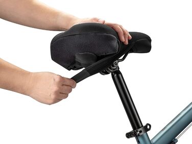 Велосипедне сидіння Schwinn Komfort, сидіння та чохли, різні кольори (чорний/Memory Foam Dual Strap Sport, Memory Foam, спортивний чохол)