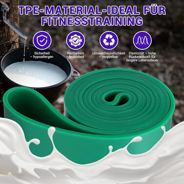 Набір еластичних стрічок для фітнесу та реабілітації (11 шт.) з дверним кріпленням та ручками