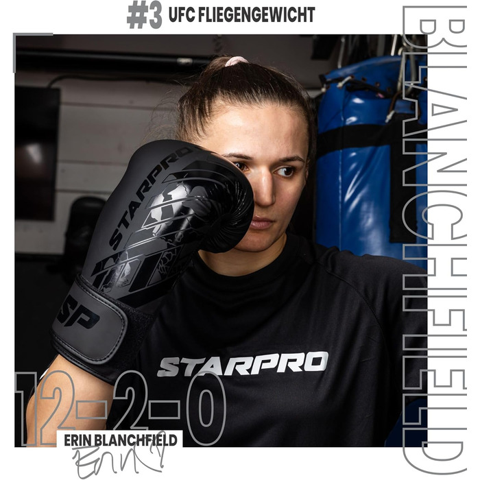 Боксерські рукавички Starpro чорні для MMA, Муай Тай та тренувань, для чоловіків і жінок, домашнє тренування, 8oz-16oz, матові