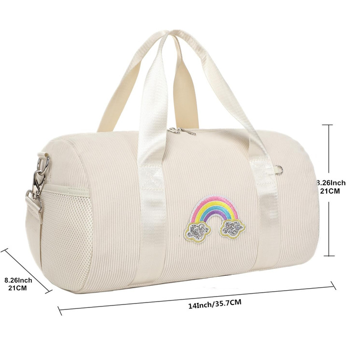 Сумка для балету для дівчаток, танцювальна сумка, дитяча спортивна сумка, сумочка для дівчаток (біла)