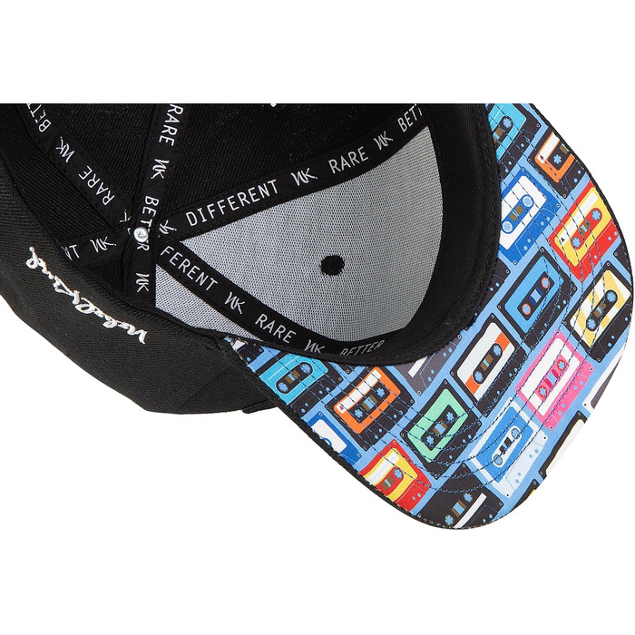 Кепка-снэпбек Nebelkind унісекс чорна, регульована бейсболка з прямим козирком у стилі streetwear, один розмір