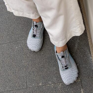 Жіночі шкарпетки-сліпони SAGUARO: легкі, дихаючі, швидко сохнуть, широка носова частина, розмір 35-43, сірий колір