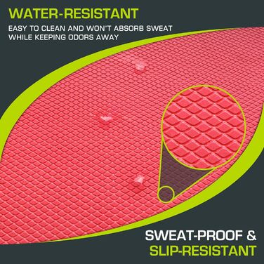 Килимок для балансу ProsourceFit з наколінниками - антиковзаюча м'яка піна для фітнесу, стабілізації, йоги, фізіотерапії. XL (48.8 x 61 см)