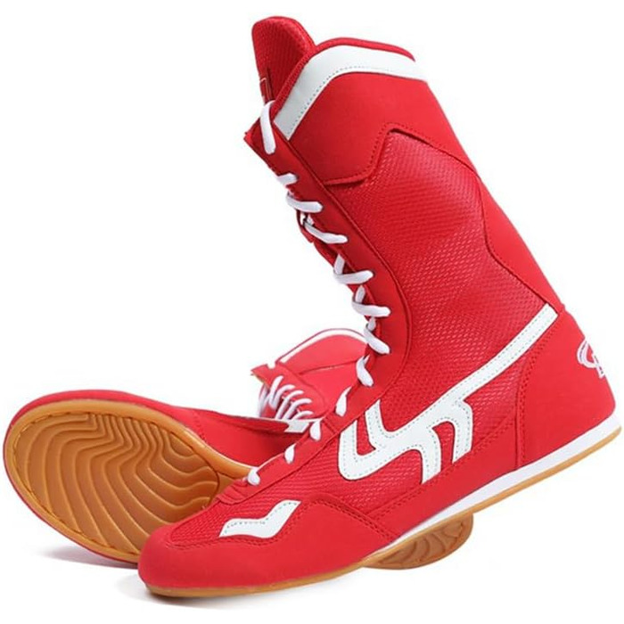 Легкі борцівські кросівки для чоловіків, жінок та дітей (44 EU, Червоний)