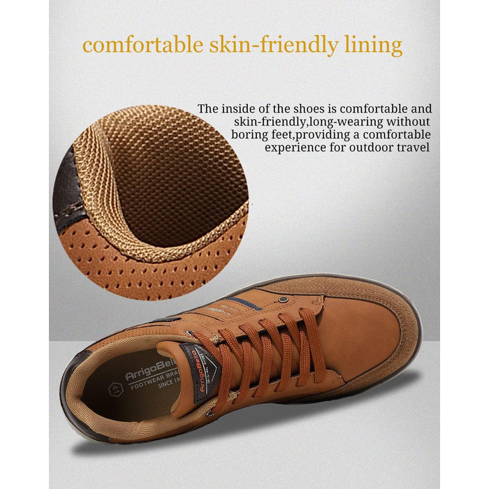 Кросівки чоловічі ARRIGO BELLO для активного відпочинку, спорту та прогулянок. Розміри 41-46 (43 EU), колір: коричневий (C1).