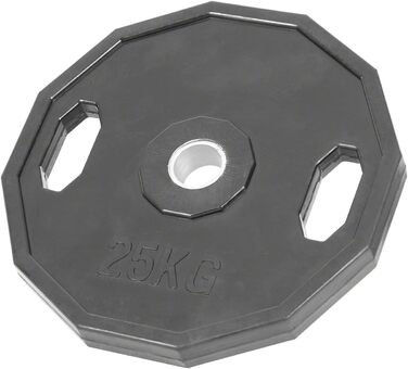 Гантельний диск Sport-Tec Olympia з гумовим покриттям і ручкою, для силових тренувань, фітнесу, бодібілдингу, пауерліфтингу, різні ваги: 1,25-25 кг