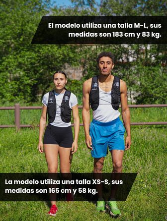 Жилет для бігу Laufweste V1 (чорний, XL) з 2 флягами 500 мл - гідратор, рюкзак для бігу