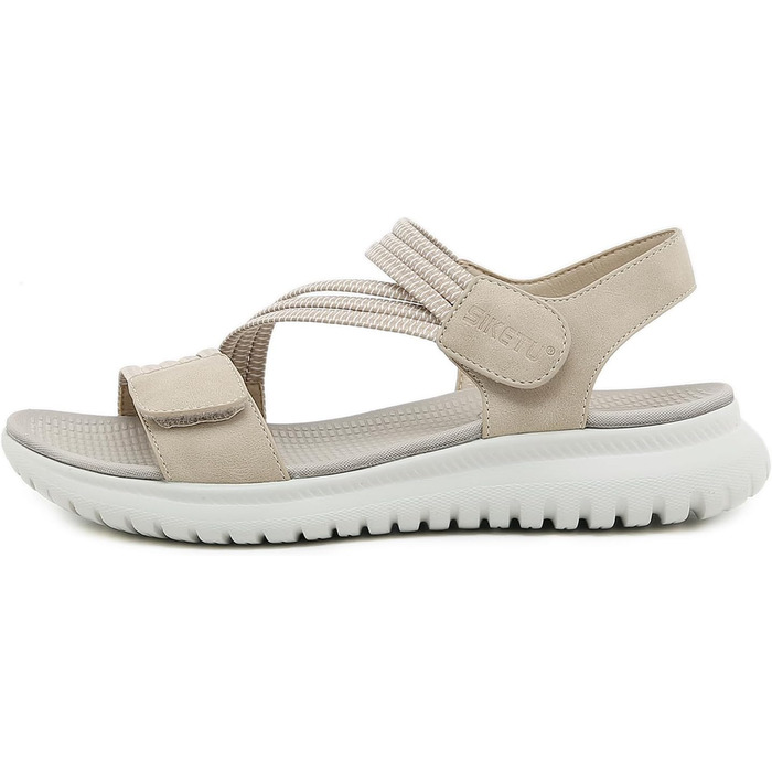 Жіночі сандалії літні, туристичні, на платформі, спортивні. Зручні сандалі для прогулянок, пляжу, спорту. Розміри 35-42 EU, колір бежевий. Стиль B