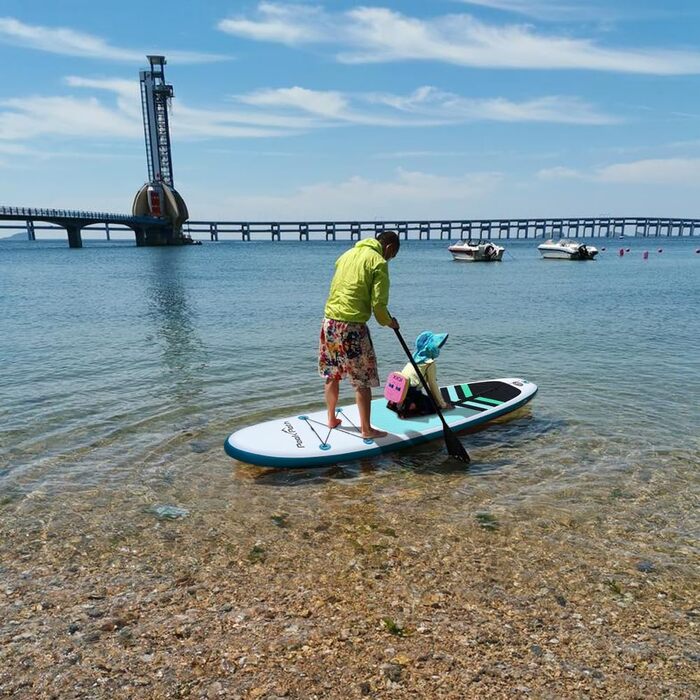 Надувна SUP-дошка 15,2 см з преміум аксесуарами, сумкою, веслом, двостороннім насосом, плавником і антиковзаючим покриттям для серфінгу та веслування