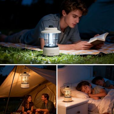 LED кемпінговий ліхтар Linkind: регульована яскравість, 2 кольори, акумулятор, 200 годин роботи, IPX4, для кемпінгу, намету, туризму (2 шт.)