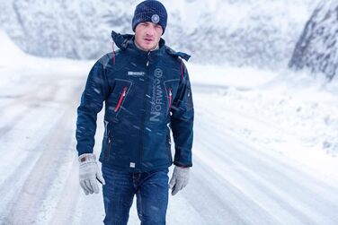 Чоловіча софтшеллова куртка Geographical Norway - функціональна, дихаюча, для активного відпочинку та походів, чорний - 03