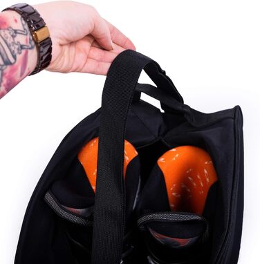 Набір для перевезення лиж та черевиків Skitasche: водонепроникний мішок для лиж до 175 см та сумка для черевиків | Чорний