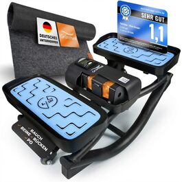 Міні степер Rollslider для дому: компактний фітнес-тренажер з LCD дисплеєм, тихий та безпечний для суглобів. Комплексне тренування для всього тіла (живіт, ноги, спина, сідниці, кардіо)