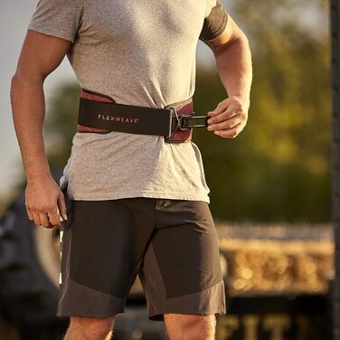 Пояс для пауерліфтингу Reebok Flexweave XL, червоний, 94-113 см