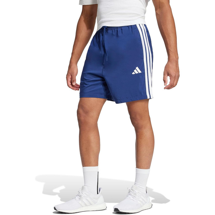 Чоловічі спортивні шорти adidas Performance Essentials Three Stripes, темно-сині/білі, розмір XL