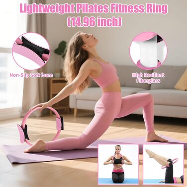 Набір для пілатесу 13 в 1: все необхідне для дому та студії (кільце, м'яч, стрічки)
