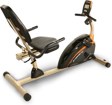 Велотренажер EXERPEUTIC 1500 XL горизонтальний, золото-чорний, для дому