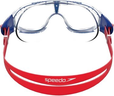 Дитячі плавальні окуляри Speedo Biofuse Rift, маска для плавання, антифог, антипотік, сині/помаранчеві, універсальний розмір