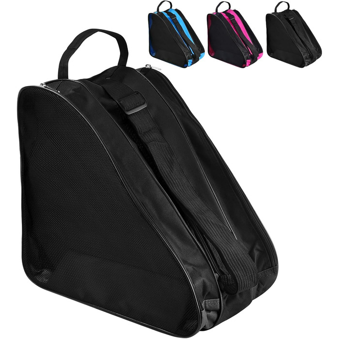 Чохол для роликових ковзанів та ковзанів: дитячий, універсальний, чорний, з регульованими ременями