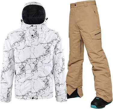 Спортивний костюм YEEFINE для чоловіків: куртка та штани, розмір L, колір хакі