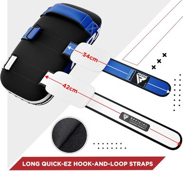 Шлагбафер RDX для бойових мистецтв, Curved Trittschlagpolster для кікбоксингу, Муай Тай, тренувальні снаряди для боксу з Maya Hide шкіри, MMA Thai Pads, Boxpratzen, Boxpads (1 шт.), універсальний розмір