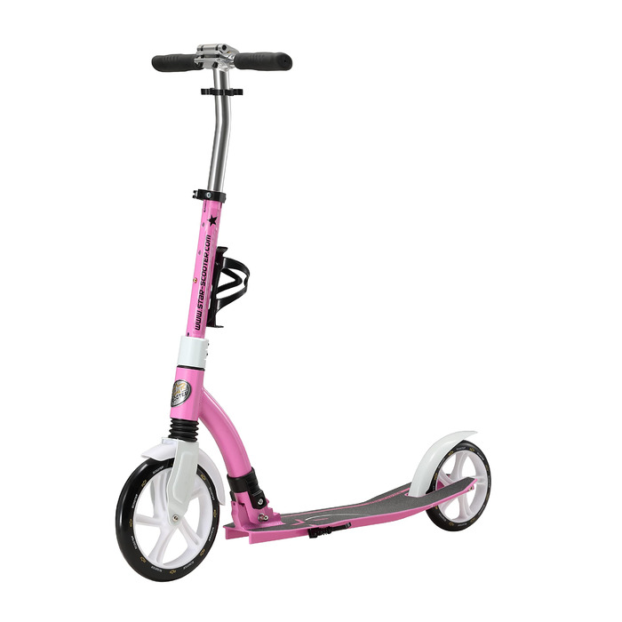 Самокат дитячий та дорослий STAR SCOOTER алюмінієвий, рожевий, колеса 230мм