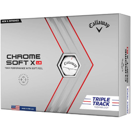 Гольф-м'ячі Callaway Chrome Soft X LS 2022, преміум якість