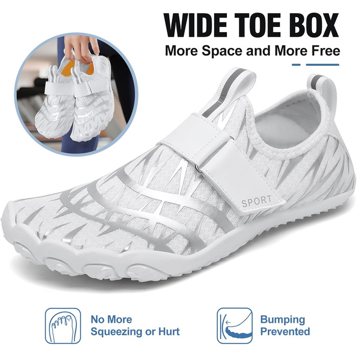 Аквашузи для чоловіків та жінок - швидковисихаючі, нековзні, легкі, для плавання та відпочинку на пляжі, розмір 35-47