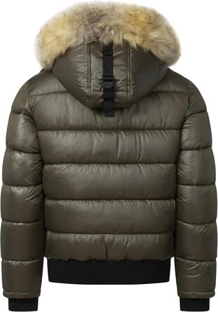 Чоловіча куртка Geographica Norway Steppjacke - тепла зимова куртка-анорак для активного відпочинку, катання на лижах та сноуборді, з шапочкою UD (3XL, Bugs Kaki)