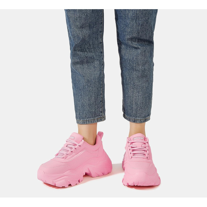 Кросівки жіночі LUCKY STEP Chunky на платформі, рожеві, 37 EU - зручні кеди на підборах