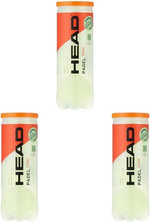 Набір тенісних м'ячів для падел-тенісу HEAD 3B Padel Team (3 шт.)