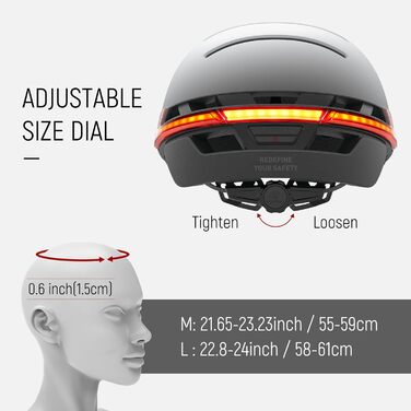 Розумний велосипедний шолом LIVALL із LED-фарами, брейк-сигналом, Bluetooth-гарнітурою, SOS-сповіщенням, розмір M, колір пісочний