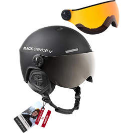 Шолом гірськолижний Black Crevice Arlberg з візором 2 шт. S/M (54-57) чорний