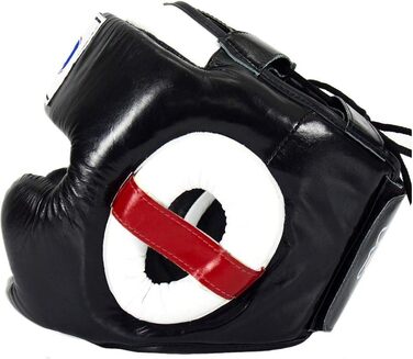 Захисний шолом Fairtex HG10 для спарингу, чорний/білий, розмір L