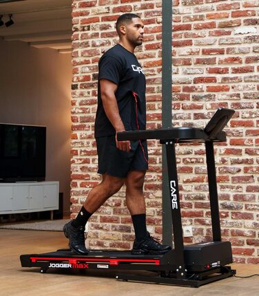 Бігове обладнання Care Fitness Jogger Max: LED-дисплей, 28 програм, 16 км/год, ручна нахил, тихий мотор