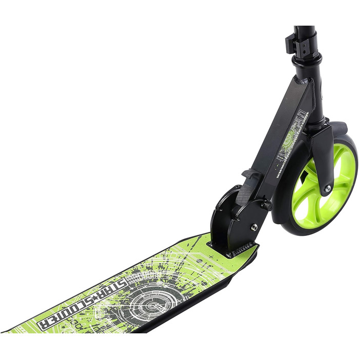 Самокат STAR SCOOTER алюмінієвий для дітей та дорослих, 205 мм колеса, для міста, для хлопчиків і дівчат від 6 років