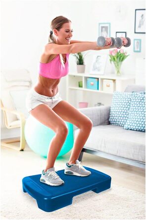 Фітнес степ-платформа Sport-Tec 70x40x10,5 см синя