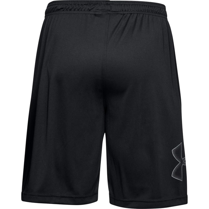 Чоловічі бігові шорти Under Armour Tech Graphic Short, чорні з графітовим принтом